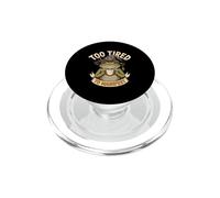 Too Tired To Manifest Coffee Frog PopSockets PopGrip for MagSafe