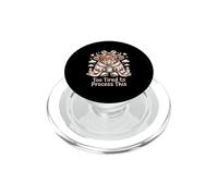 Too Tired To Process This Cozy Cow PopSockets PopGrip for MagSafe