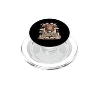 Too Tired To Process This Cozy Cow PopSockets PopGrip for MagSafe