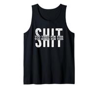Too Tired Too Sober for This Shit Celebrate Sobriety Meme Tank Top