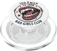 Too Wild To Tame Vampire Lips Retro Pop Art Style PopSockets PopGrip for MagSafe