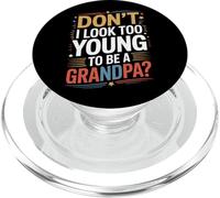 Too Young To Be A Grandpa Granddad Family Humor PopSockets PopGrip for MagSafe