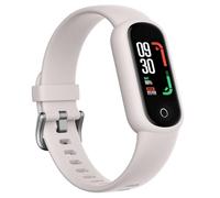 TOOBUR Fitness Tracker Watch with Heart Rate/Sleep Tracker Step Counter Pedometer, Activity Tracker with IP68 Waterproof, Smart Watch for Women Men with 14 Sports Compatible Android iOS, Beige