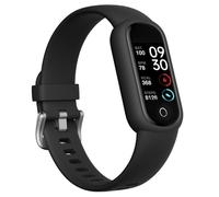 TOOBUR Fitness Tracker Watch with Heart Rate/Sleep Tracker Step Counter Pedometer, Activity Tracker with IP68 Waterproof, Smart Watch for Women Men with 14 Sports Compatible Android iOS, Black