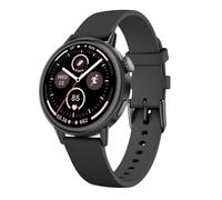 TOOBUR Petite Smart Watch for Women, 1.1'' AMOLED Screen Smartwatch, Compatible Android & iOS Phones, Fitness Tracker with Heart Rate/Step/Calories Monitor, 100+ Sports Modes, Black