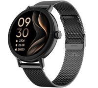 TOOBUR Smart Watch for Men Women with Two Bands, 40mm HD Smartwatch, Compatible with Android & iOS, Answer/Make Calls, Fitness Watch with Step/Sleep/HR Tracker, IP68, Stylish Gift, Black