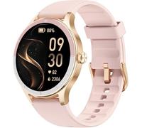 TOOBUR Smart Watch for Women, 40mm HD Smartwatch, Compatible with Android & iOS, Answer/Make Calls, Fitness Watch with Step/Calorie/HR Tracker, IP68, Gorgeous & Comfy, Gift for Women, Pink