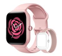 TOOBUR Smart Watch for Women Alexa Built-in, 1.95" Fitness Tracker with Answer/Make Calls, IP68 Waterproof/Heart Rate/Sleep Tracker/100 Sport Modes, Fitness Watch Compatible Android iOS Dual Straps