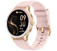 TOOBUR Smart Watch for Women, Smartwatch Compatible Android and iOS Phone, Answer/Make Calls, Fitness Tracker/Step Counter/Running Watch, Sleep/Heart Rate Monitor, IP68 Waterproof, Pink