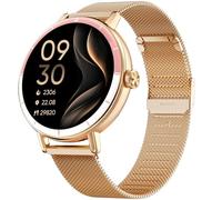 TOOBUR Smart Watch for Women with Two Bands, 40mm HD Smartwatch, Compatible with Android & iOS, Answer/Make Calls, Fitness Watch with Step/Sleep/HR Tracker, IP68, Stylish Gift, Classy Rose Gold