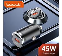Toocki 45W USB Car Charger QC 4.0 Quick Charge PPS PD3.0 Type C Car Phone Charger For iPhone 15 14 13 Xiaomi 13 12 Samsung S23