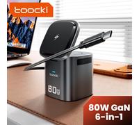 Toocki Magnetic Wireless Charger for iPhone: Foldable 3 in 1 Charging Station for Multiple Apple Devices - Travel Charging Pad Dock for Apple Watch iPhone 17 16 15 14 13 12 Pro Max Plus & AirPod