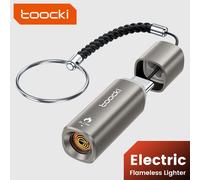 Toocki TG13/14 Type-C Mini Electric Lighter Plug&Play Blow to Light Mobile Cigarette Lighter Flameless Windproof Fast Ignition 1pcs Grey