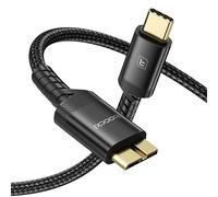 toocki USB C to Micro B Cable 0.5 m (2-Pack), Type C 3.0 to Micro B Hard Drive Cable, USB C Male to Micro-B Compatible with Toshiba/Seagate/WD External Hard Drive MacBook, Samsung