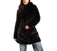 Toocool Women's Down Jacket Reversible Fur Jacket Double Face Parka J81161A - Black - XXL