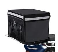 TooCust Large Insulated Food Delivery Bag with Fixed Base and Internal Frame, XXL 19.7" x 15" x 15", Commercial Pizza Delivery Bag w/Divider, Waterproof & Foldable Catering Bag Food Deliveries, Black