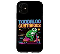 Toodaloo Cuntaroos Retro Frog Scooter Humor Case for iPhone 11
