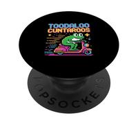 Toodaloo Cuntaroos Retro Frog Scooter Humor PopSockets Adhesive PopGrip