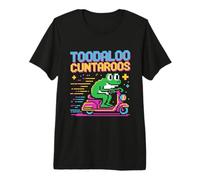 Toodaloo Cuntaroos Retro Frog Scooter Humor Premium T-Shirt
