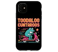 Toodaloo Cuntaroos Retro Frog Scooter Meme Case for iPhone 11