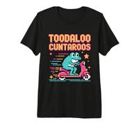 Toodaloo Cuntaroos Retro Frog Scooter Meme Premium T-Shirt