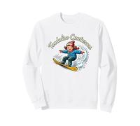 Toodaloo Cuntaroos Retro Snowboarder Girl Vintage Funny Sweatshirt