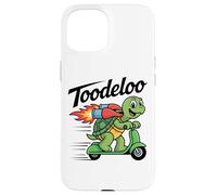 Toodeloo Flying Turtle Scooter Jetpack Adventure Playful Case for iPhone 15