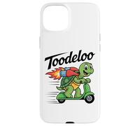 Toodeloo Flying Turtle Scooter Jetpack Adventure Playful Case for iPhone 15 Plus