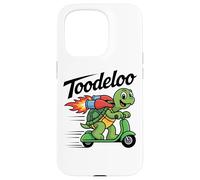 Toodeloo Flying Turtle Scooter Jetpack Adventure Playful Case for iPhone 15 Pro