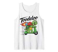Toodeloo Flying Turtle Scooter Jetpack Adventure Playful Tank Top