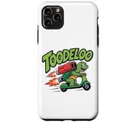 TOODELOO Green Turtle Smiling Scooter Rocket Boosters Case for iPhone 11 Pro Max