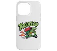 TOODELOO Green Turtle Smiling Scooter Rocket Boosters Case for iPhone 14 Pro Max