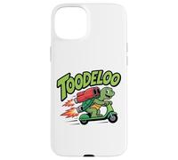 TOODELOO Green Turtle Smiling Scooter Rocket Boosters Case for iPhone 15 Plus