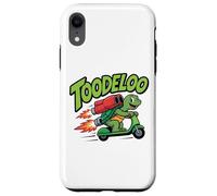 TOODELOO Green Turtle Smiling Scooter Rocket Boosters Case for iPhone XR