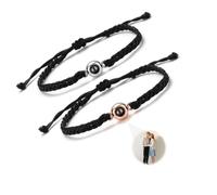 Toodoumama 2 Pack Custom Photo Bracelets for Women for Men,Identification Personalized Handmade Bracelets with Picture Inside,Memorial Gifts for Loved One, Valentine’s Day Birthday Christmas Gifts