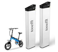 Tooefft 36V DCH-014 Battery for Folding Electric Bike ANCHEER AM1908 36Volt 7.5Ah 8.7Ah 8Ah 10.4Ah 12.8Ah 14Ah Battery for eBike ADO A16 LANKELEISI A6 ALX-014 (36V 14Ah 395mm)