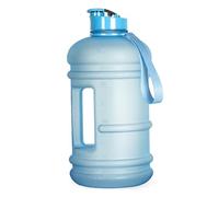 TOOFEEL 2.2 Liters Gym Big Sports Water Bottles for Men - Reusable BPA Free Plastic Clear Water Jug - Unique Water Bottles, Comfurtable to Touch and Easy to Clearn - Matte Light Blue Water Bottle