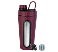 TOOFEEL Protein Shaker 800 ml - Stainless Steel Shaker Cups for Protein Mixes, Does Not Stay Cold/Hot, Visible Window Shaker Bottle with 2 Shaker Balls, Bottle