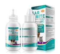 Tooffi Ear Mite Treatment For Dogs - Dog Ear Infection Treatment - Dog Ear Drops for Yeast Infection - Ear Mite Treatment Ear Drops For Dogs - Reduces Ear Mites And Debris, For Cats And Dogs