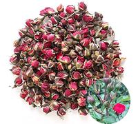 TooGet Dried Flower Tea Fragrant Red Golden-rim Rose Buds Rose Petals Natural Herbal for Tea, Culinary Food Grade - 8 OZ