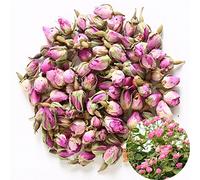 TooGet Rose Tea Fragrant Natural Pink Rose Buds Rose Petals Dried Rosa Damascena Herbal Tea, Culinary Food Grade - 60g