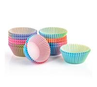 TOOINKCV 325 Pcs Cupcake Cases, Paper Muffin Cases, Greaseproof Paper Baking Cases, Cup Cake Cases for Baking Cups, Paper Cases Wrapper for Muffins Cupcakes Cases Homemade Sweets/1.25x0.84 inch