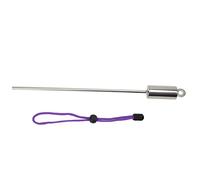 TOOKE 30cm Diving Stick Pointer Rod Stainless Steel Underwater Shaker Noise Maker with Lanyard Scale Measurement Tool for Scuba Diving Marine Life Exploration (Purple)