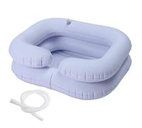 Tookie Inflatable Hair Washing Basin, Inflatable Shampoo Basin for Bedside, Portable Shampoo Bowl for Elderly, Disabled, Pregnant, Injured, Bedridden, Handicapped, Wash Hair in Bed(White)