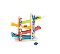 Tooky Toy 921 TY840 EA Wooden Sliding Tower-Small, Multicolour