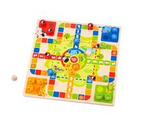 Tooky Toy wooden 2 in 1 Chess and Snakes and Ladders