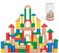Tooky Toy Colored Wood Blocks