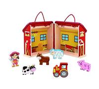 Tooky Toy Wooden Foldable Fire Station