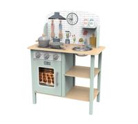 TOOKY TOY Wooden Kitchen with Accessories, 10 Pieces, 60x29.5x81 cm, 3+ Years