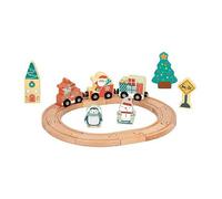 Tooky Toy Wooden Xmas Tabletop Railroad